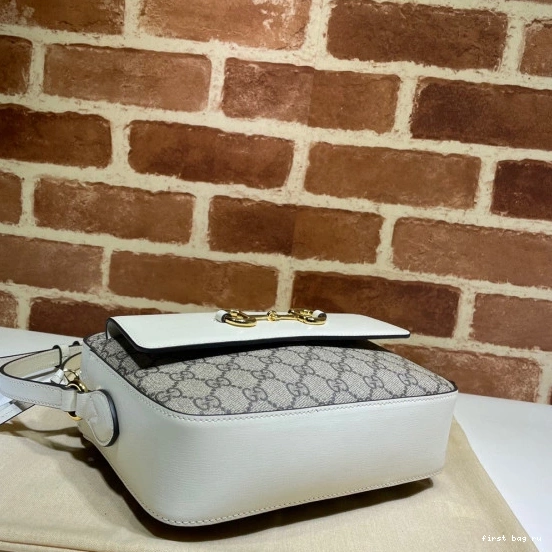 First bag ru bag 1955 shoulder Horsebit small GUCCI 0719